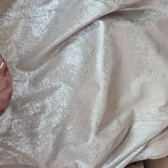 Lauren by Ralph Lauren straight dress size 4 metallic champagne color lined - Picture 13 of 13